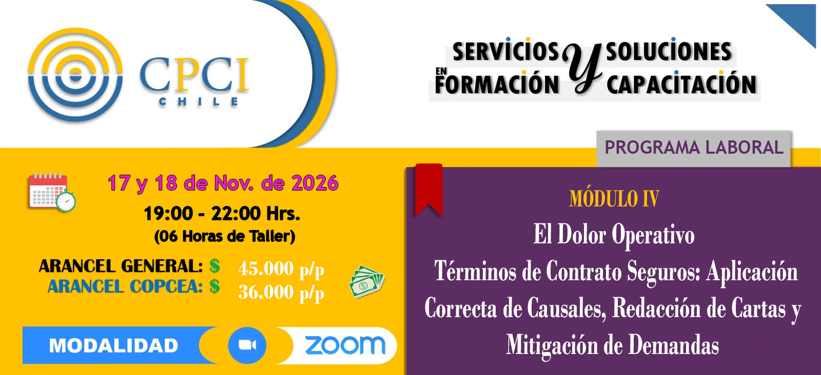 Programa Laboral 2026 – El Dolor Operativo (Términos de Contratos)