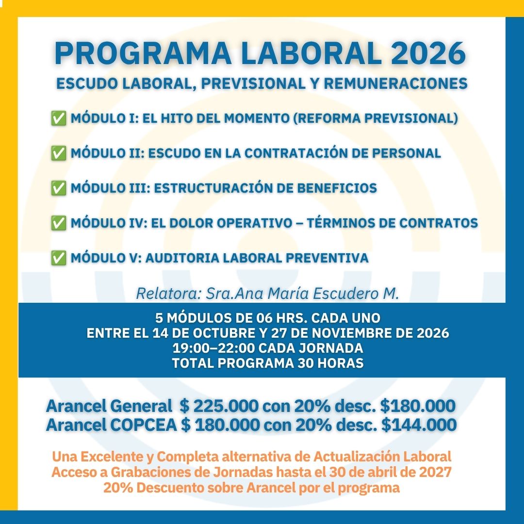 Programa Laboral 2026 - 05 Módulos -30 Hrs.